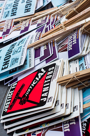 Janitors Say “Ya Basta!” “Enough!” to Hazardous Working Conditions, Poverty Wages, and Abuses Ranging From Wage Theft to Sexual Harassment and Assault