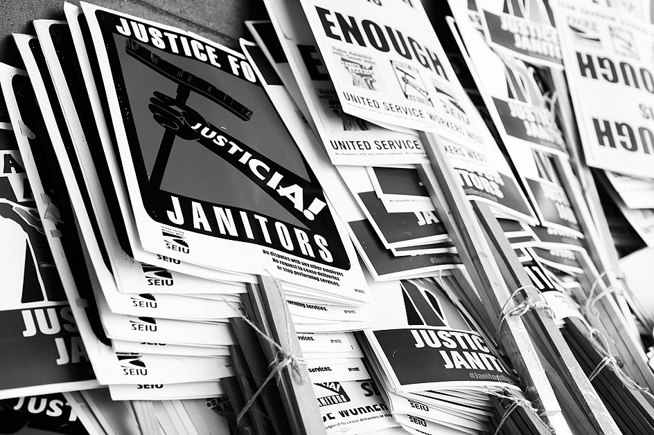 Janitors Say “Ya Basta!” “Enough!” to Hazardous Working Conditions, Poverty Wages, and Abuses Ranging From Wage Theft to Sexual Harassment and Assault