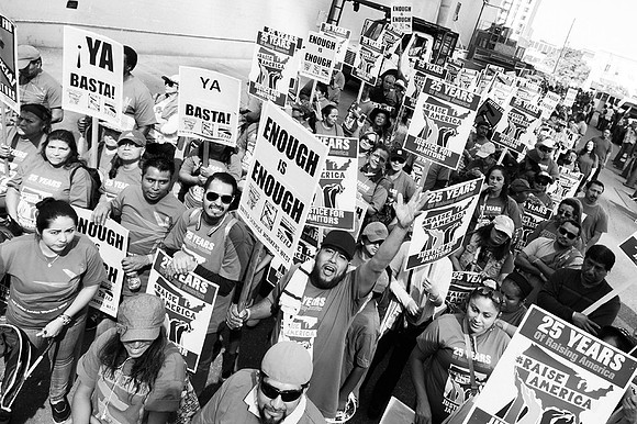 Janitors Say “Ya Basta!” “Enough!” to Hazardous Working Conditions, Poverty Wages, and Abuses Ranging From Wage Theft to Sexual Harassment and Assault