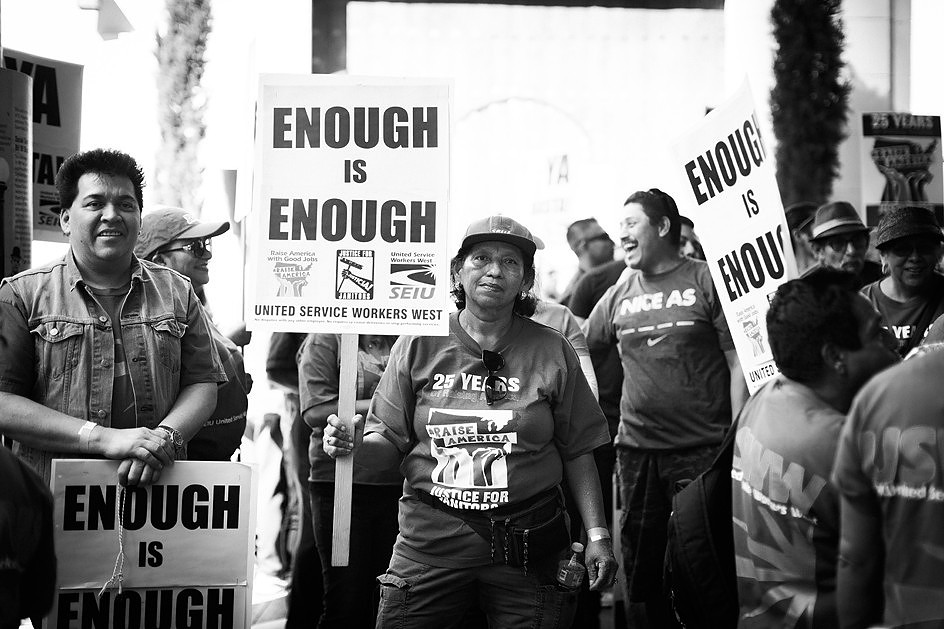 Janitors Say “Ya Basta!” “Enough!” to Hazardous Working Conditions, Poverty Wages, and Abuses Ranging From Wage Theft to Sexual Harassment and Assault