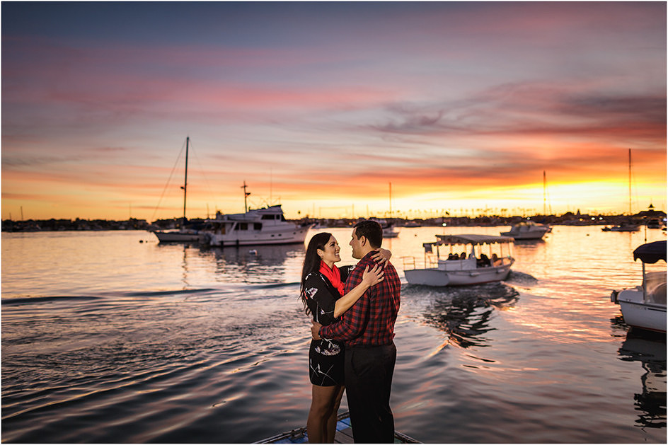Eric and Sue Engagement photos at Balboa Island Newport Beach, CA -